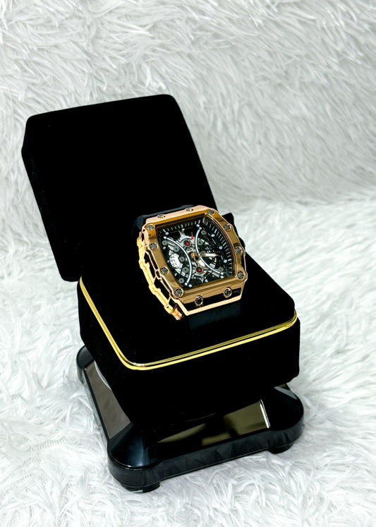 RELOJ RM "Sharp" GOLD BLACK V2 2K24