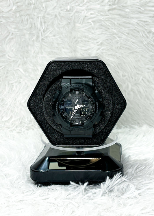 RELOJ G-SHOCK "TOTAL BLACK" - CORREA DE RESINA | Serie: GA-110 TOP