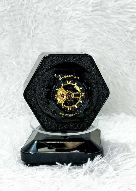 RELOJ G-SHOCK BLACK - CORREA DE RESINA | Serie: GA-110 TOP