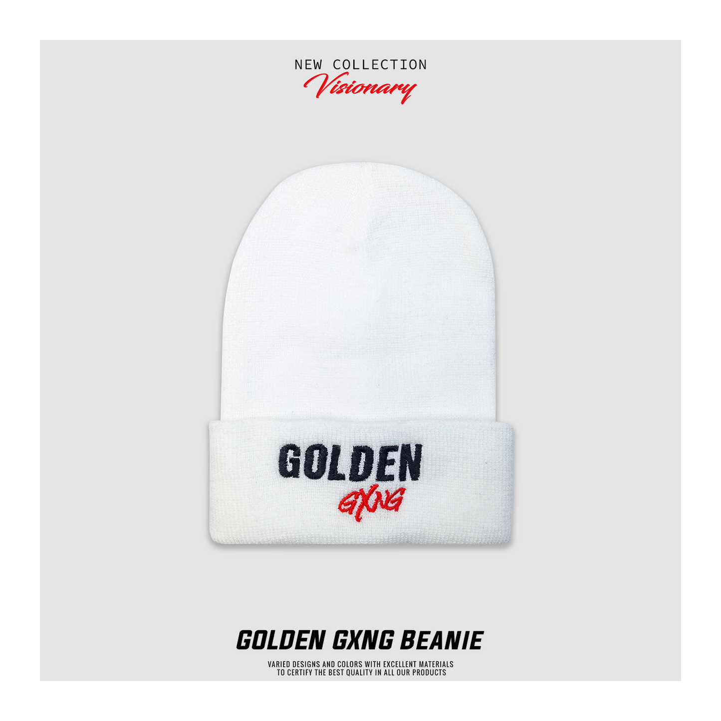 BEANIE "Golden GXNG" | Visionary Collection