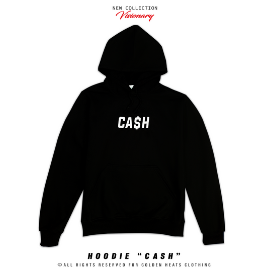 HOODIE "CA$H" BLACK | Visionary Collection