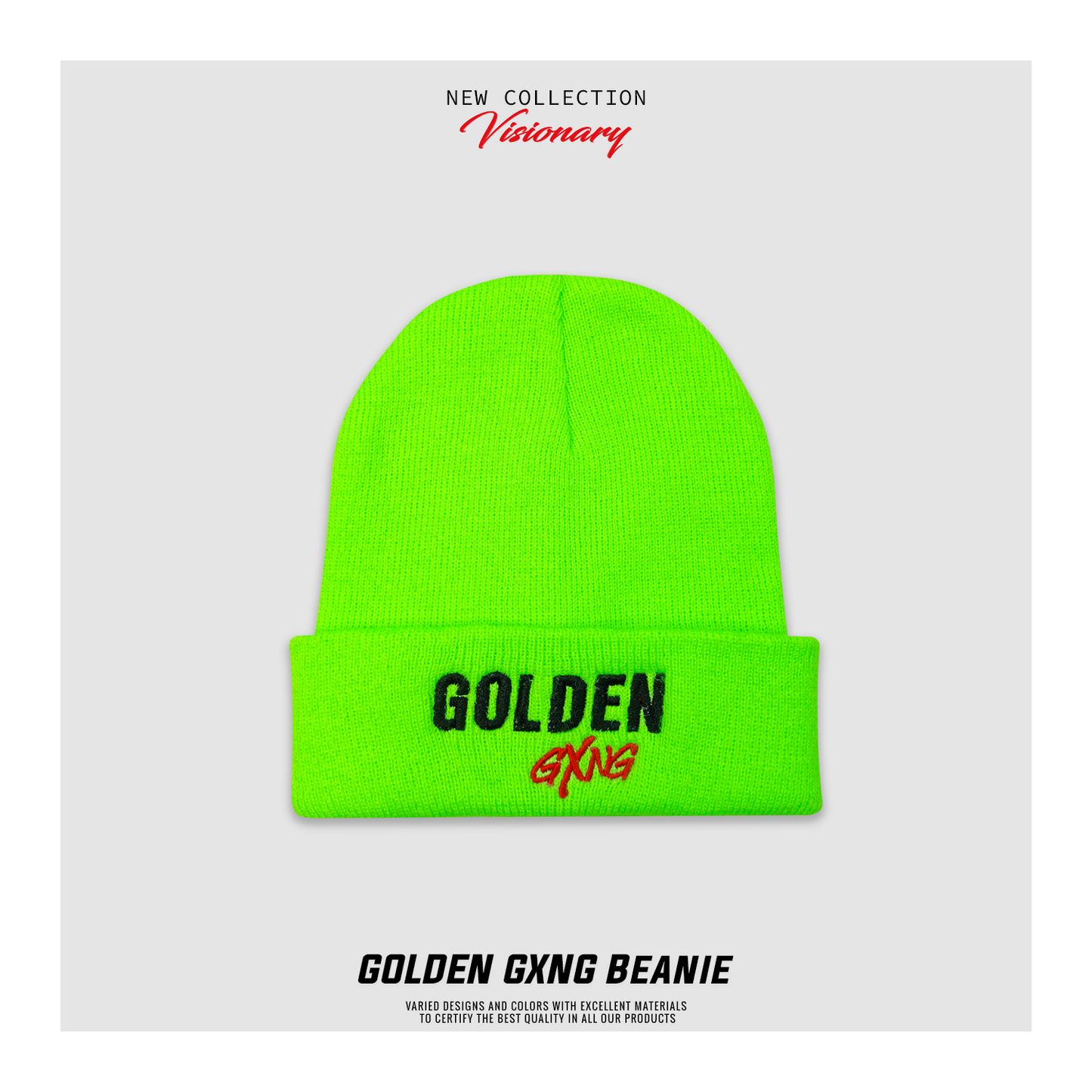 BEANIE "Golden GXNG" | Visionary Collection