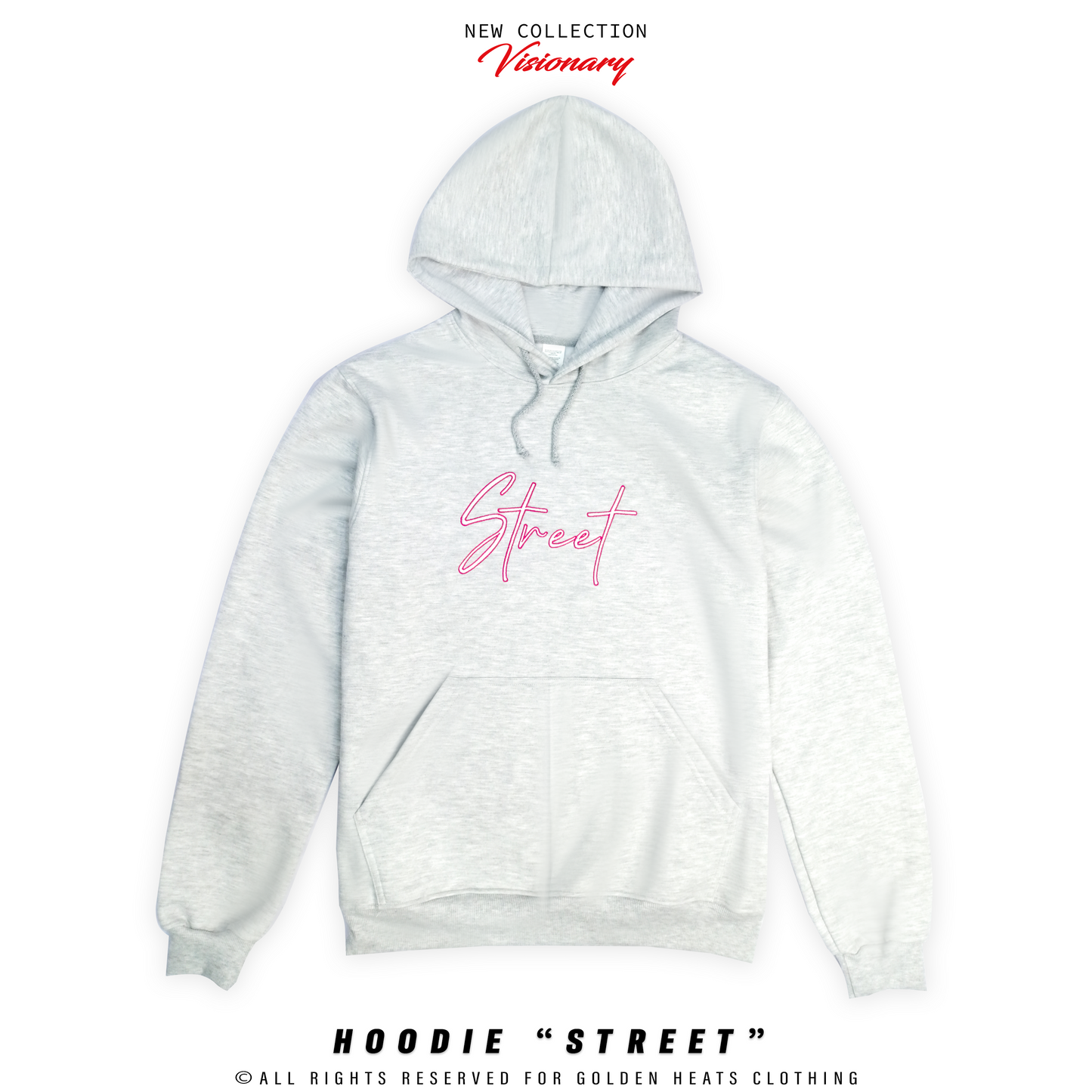 HOODIE "STREET" GREY | Visionary Collection